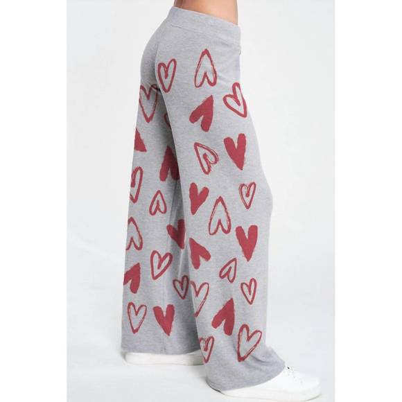 NEW PHIL LOVE hearts loungewear set in heather grey - Picture 4 of 4